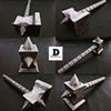 Hand made Damascus steel viking hammer Divine Enterprises by JW SteelCrafts