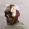 Handcrafted Metal Skull Mask: Choose Copper, Chrome or Antique Finish by JW SteelCrafts