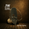 Handcrafted Metal Skull Mask: Choose Copper, Chrome or Antique Finish by JW SteelCrafts
