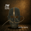 Handcrafted Metal Skull Mask: Choose Copper, Chrome or Antique Finish by JW SteelCrafts