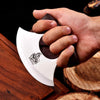 Handmade Ulu Chopper Knife — High Polished Stainless Steel Blade by JW SteelCrafts