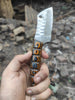 Handmade Damascus Mini EDC Knife — Everyday Carry Survival Tool by JW SteelCrafts