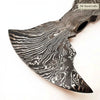 Handmade Damascus Steel Blank Double headed Axe by JW SteelCrafts