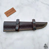 Handmade 13 Inch Fillet Knife with Engraved Bone and Wood Handle, Full Tang Fishing Knife with Leather Sheath by JW SteelCrafts