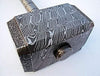 Handmade Full Damascus Steel Hammer – Great Piece of Art MB-0013 by JW SteelCrafts