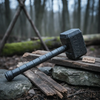 Handmade Full Damascus Steel Hammer – Great Piece of Art MB-0013 by JW SteelCrafts