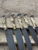 Handmade Hammered Chef Knife Set with Stag Antler Handles | 5-Piece Kitchen Knife Set by JW SteelCrafts
