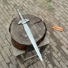 Handmade Medieval Short Sword Replica in Polished Steel with Straight Crossguard for Historical Collections and Display by JW SteelCrafts