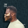 Handmade Metallic Half Face Mask | Golden Cast Art Mask for Display by JW SteelCrafts