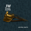 Handmade Metallic Half Face Mask | Golden Cast Art Mask for Display by JW SteelCrafts