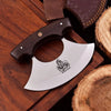 Handmade Stainless Steel Ulu Knife – Wenge Wood Handle | 5.5” Blade | Mosaic Pin | JW SteelCrafts by JW SteelCrafts