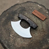 Handmade Stainless Steel Ulu Knife – Wenge Wood Handle | 5.5” Blade | Mosaic Pin | JW SteelCrafts by JW SteelCrafts