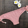 Handmade Vintage Crochet Bikinis Knitted Cotton Swimwear Women's Crochet Swimsuit Two Pieces Bathing Suits Bikini Swimsuit Top Bottom Bandage Modern Women Beachwear For Summer by Stevvex