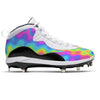 "Heat Map” Jordan 10 Retro Cleats by Stadium Custom Kicks