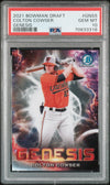 Graded 2021 Topps Bowman Draft Colton Cowser #GNS5 Genesis Rookie RC Baseball Card PSA 10 Gem Mint