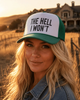 Hell I Won't Trucker Hat by Wild Junkie