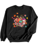 Colorful Hello Fall Graphic Crewneck Sweatshirt by Ocean & 7th