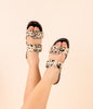 Hey Pony Sandals in Black and White