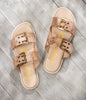Hey Pony Sandals in Blush