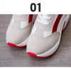 High Heel Womens Sneakers Shoes Red Black Air Cushion Casual Shoes Women Sneakers Modern Shoes Classic Athletic Sports Walking Shoes With Lace Up Platform Leather Trainers by Stevvex