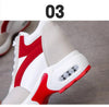 High Heel Womens Sneakers Shoes Red Black Air Cushion Casual Shoes Women Sneakers Modern Shoes Classic Athletic Sports Walking Shoes With Lace Up Platform Leather Trainers by Stevvex