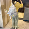 High Quality Nylon Large Capacity Waterproof Backpack For Female And Girls - Trendy College/Schoolbag by Stevvex