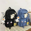 High Quality Nylon Large Capacity Waterproof Backpack For Female And Girls - Trendy College/Schoolbag by Stevvex