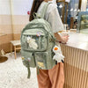 High Quality Nylon Large Capacity Waterproof Backpack For Female And Girls - Trendy College/Schoolbag by Stevvex