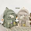 High Quality Nylon Large Capacity Waterproof Backpack For Female And Girls - Trendy College/Schoolbag by Stevvex