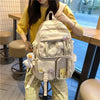 High Quality Nylon Large Capacity Waterproof Backpack For Female And Girls - Trendy College/Schoolbag by Stevvex