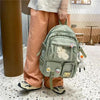 High Quality Nylon Large Capacity Waterproof Backpack For Female And Girls - Trendy College/Schoolbag by Stevvex
