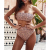 High Waist Bikini Black Swimwear Women Swimsuit High Leg Bikinis Set Women High Waist Bandeau Bikini Set Strapless 2 Piece Bathing Suit Swimsuits Tie Wrap Swimsuits Swimming for Bathing Suit Woman Swimsuits by Stevvex
