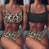 High Waist Bikini Leopard Bikini Women Push Up Swimsuit Women's Leopard Print Swimsuits High Waist Bikini Set 2 Piece Bathing Suits Women Printed Swimwear Tie Dye Summer Swim Beachwear by Stevvex