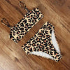 High Waist Bikini Leopard Bikini Women Push Up Swimsuit Women's Leopard Print Swimsuits High Waist Bikini Set 2 Piece Bathing Suits Women Printed Swimwear Tie Dye Summer Swim Beachwear by Stevvex