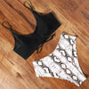 High Waist Bikini Leopard Bikini Women Push Up Swimsuit Women's Leopard Print Swimsuits High Waist Bikini Set 2 Piece Bathing Suits Women Printed Swimwear Tie Dye Summer Swim Beachwear by Stevvex