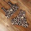 High Waist Bikini Leopard Bikini Women Push Up Swimsuit Women's Leopard Print Swimsuits High Waist Bikini Set 2 Piece Bathing Suits Women Printed Swimwear Tie Dye Summer Swim Beachwear by Stevvex