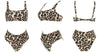 High Waist Bikini Leopard Bikini Women Push Up Swimsuit Women's Leopard Print Swimsuits High Waist Bikini Set 2 Piece Bathing Suits Women Printed Swimwear Tie Dye Summer Swim Beachwear by Stevvex