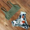 High Waist Bikini Leopard Bikini Women Push Up Swimsuit Women's Leopard Print Swimsuits High Waist Bikini Set 2 Piece Bathing Suits Women Printed Swimwear Tie Dye Summer Swim Beachwear by Stevvex
