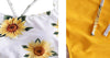 High Waist Bikini Sunflower Swimsuit Women Bikini Floral Swimsuit Floral Crop Tie Knot Front High Waist Bikini Set Two Piece Swimsuit For Women Summer High Waisted Bathing Suit by Stevvex