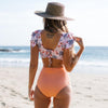 High Waist Bikini Ruffle Swimwear Women Print Swimsuit Push Up Bikinis Plus Size Bathing Suits Floral Beach Wear Bikini Swimsuits for Teen Girls by Stevvex