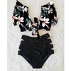 High Waist Bikini Ruffle Swimwear Women Print Swimsuit Push Up Bikinis Plus Size Bathing Suits Floral Beach Wear Bikini Swimsuits for Teen Girls by Stevvex