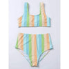 High Waist Bikini Striped Swimsuit Women Swimwear Women's Bathing Suit Triangle Bikini Low Waist Two Piece Swimsuit Female Push up Bikini Set Swimming Wear for Bathing Suit Swimsuits by Stevvex