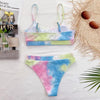 High Waist Bikini Swimsuits Women Push Up Swimwear Ribbed Bathing Suit Strap Bikinis Set Beachwear High Waist Bathing Suit Full Coverage Two Piece Swimsuit by Stevvex
