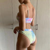High Waist Bikini Swimsuits Women Push Up Swimwear Ribbed Bathing Suit Strap Bikinis Set Beachwear High Waist Bathing Suit Full Coverage Two Piece Swimsuit by Stevvex