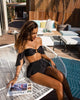 High Waist Bikini Swimwear Women High Waist Flounce Bikini Set Off Shoulder Print Two Piece Bikini Swimsuit Women Print Swimsuit Push Up Ruffle Bikinis Set Women Bandage Bathing Suit Summer Beachwear by Stevvex