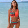 High Waist Bikinis Bikini Set Push Up Swimsuit Female Plus Size Swimwear Women Bikini Leopard Bathing Suit Women High Waist String Floral Printed 2 Piece Summer Bathing Suits For Women by Stevvex
