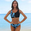 High Waist Bikinis Bikini Set Push Up Swimsuit Female Plus Size Swimwear Women Bikini Leopard Bathing Suit Women High Waist String Floral Printed 2 Piece Summer Bathing Suits For Women by Stevvex