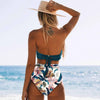 High Waist Bikinis New Halter Swimwear Women Swimsuit Female Bikini Set Print Bathing Suit Summer Two Piece Bikini Swimsuit for Women High Waist Halter Wrap Bathing Suits with Bikini Bottom by Stevvex