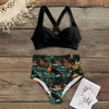 High Waist Bikinis New Halter Swimwear Women Swimsuit Female Bikini Set Print Bathing Suit Summer Two Piece Bikini Swimsuit for Women High Waist Halter Wrap Bathing Suits with Bikini Bottom by Stevvex