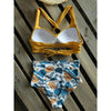 High Waist Bikinis New Halter Swimwear Women Swimsuit Female Bikini Set Print Bathing Suit Summer Two Piece Bikini Swimsuit for Women High Waist Halter Wrap Bathing Suits with Bikini Bottom by Stevvex